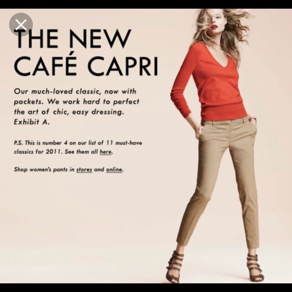J Crew Cafe Capri Natural